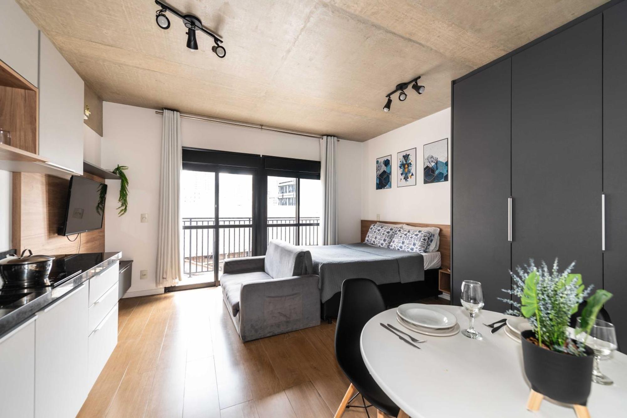 47 New Studio Next Paulista Av, Fast Wifi And Balcony Σάο Πάολο Εξωτερικό φωτογραφία